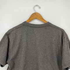 Nike T-Shirt Men’s Size M Gray Embroidered Swoosh Logo Crew Neck Y2K