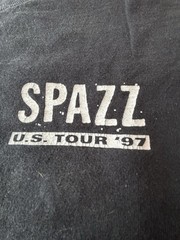 Vintage SPAZZ tour Shirt Original 97 Charles Bronson Infest 90s Dystopia XL