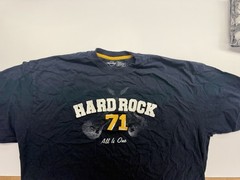 Vintage Hard Rock Men’s Blue Music Graphic Logo T-Shirt L/XL