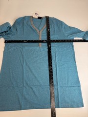 Oakley Shirt Men XXL Henley Stripe Sandy Side Up Work Party Train Gym Core Ne