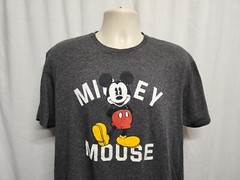 Disney Mickey Mouse Adult Gray XL TShirt
