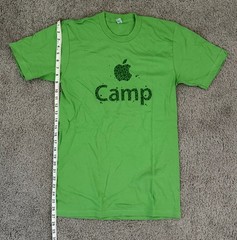 Apple Store Employee Apple Camp Green T-Shirt S 2009-2010 New Rare