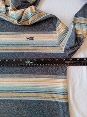Salty Crew Men’s Striped Hooded Shirt Lightweight Sz M UV Protection