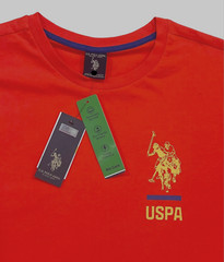 Men US Polo Assn Big Player USPA Logo Short Slv Crewneck Classic Tee T Shirt XXL