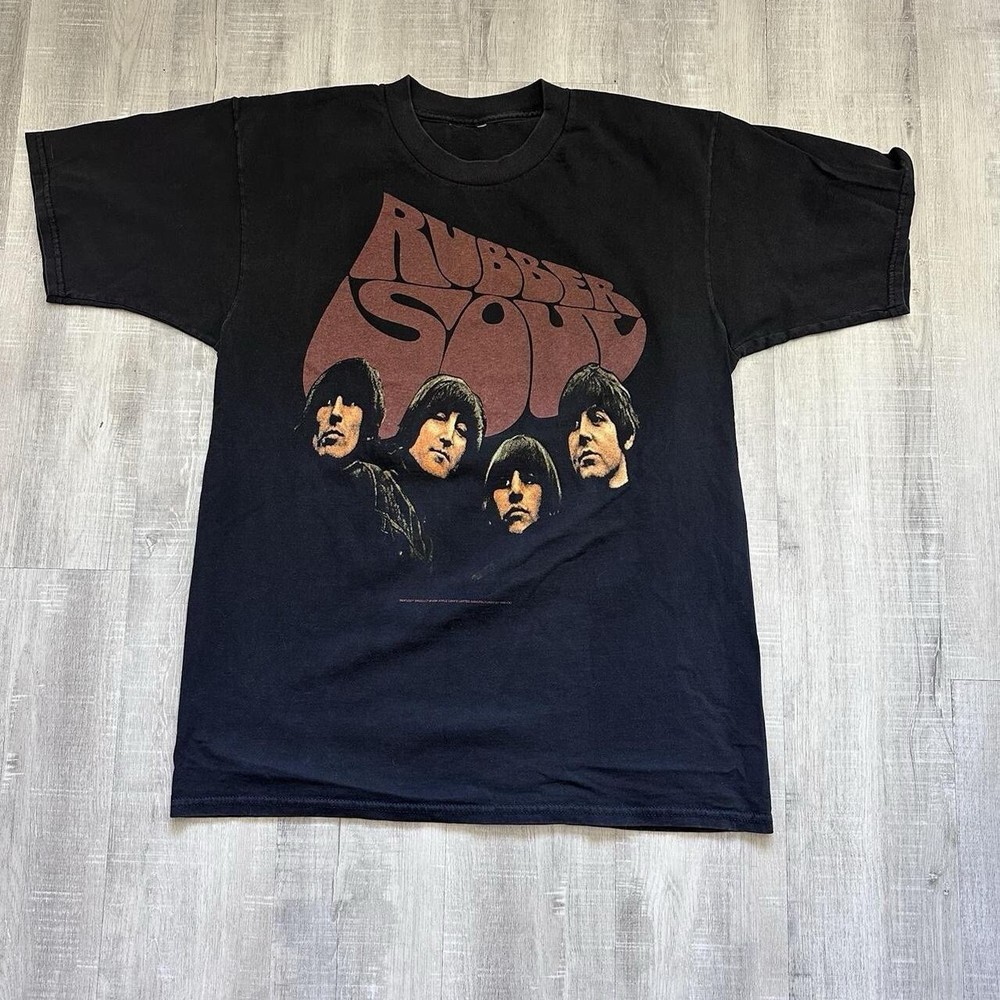 2005 The Beatles Rubber Soul Cover T-shirt Large Rock Tee 00s y2k Vintage