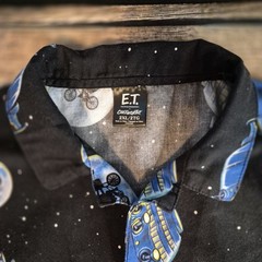 ET Universal Studios Button Up Extra Terrestrial Collared Steven Spielberg 2XL