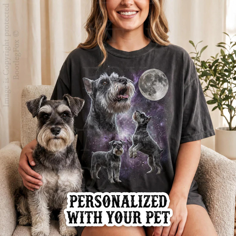 Custom Vintage Pet Photo Comfort Tee Personalized Animal Lover Gift Design