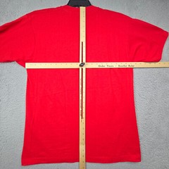 VTG SCREEN STARS BEST Mens EXTRA LARGE XL Air Waves 1989 Red Shirt Rose Music