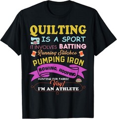 Quilting Is A Sport Funny Quilt Sayings Sewer Quilter Gift Unisex T-Shirt