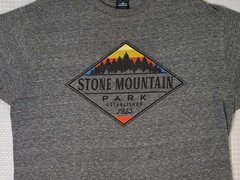 Stone Mountain Park Georgia Souvenir Dark Grey T-shirt Size XL Prairie Mountain