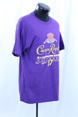 VTG Crown Royal NASCAR Kurt Busch 2005 T Shirt Checkered Flag Sports Racing 97 L