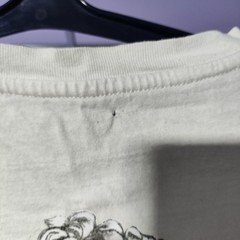 Amiri Angel Cherub Engraving Graphic Tee Cream White Designer Size L