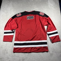 Vintage HBO The Sopranos Men’s Hockey Jersey Men’s Size L Red/Black Rare NEW