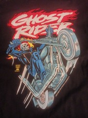 Ghost Rider T-Shirt Mens 2XL Black Marvel Whatnot Motorcycle Harley Skeleton