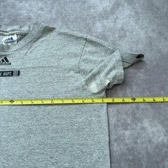 Vintage Adidas Athletic Dept Shirt Mens S Gray Logo Soccer Y2K