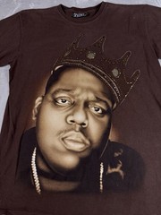 Brooklyn Mint Biggie Notorious BIG Vtg Y2k Graphic Tee Rhinestone Hip-hop XL