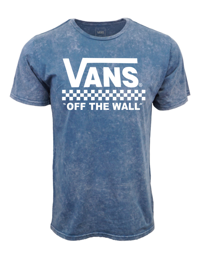 VANS MENS BMX MINERAL WASH BLUE T SHIRT
