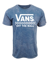 VANS MENS BMX MINERAL WASH BLUE T SHIRT