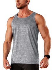 Mens Gym Tank Shirts Sleeveless Muscle Top Quick Dry Workout Fitness Sports Vest