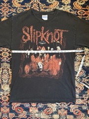 Vintage 2009 Slipknot T-Shirt Sz M Double-sided