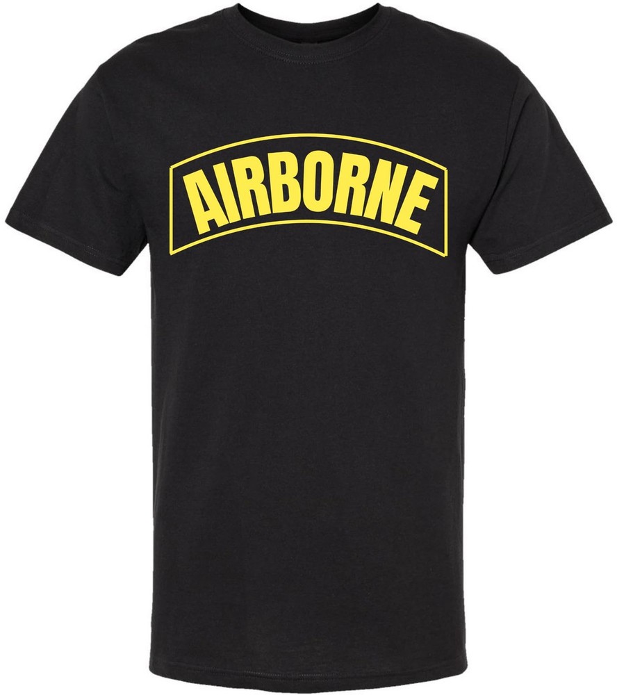 Airborne Logo Army T-Shirt U.S. Paratrooper Military Tactical Logo Shirt