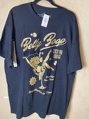 NWT- BETTY BOOP Cocktail lounge Brooklyn NY Black/Gold Graphic Tee SZ XL