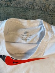 Nike The Nike Tee Mens XL White Graphic T-Shirt Multi Swoosh Short Sleeve