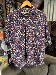Bundle Of Henry Grethle Shirts Size L Cotton Rayón Blend Psychedelic Prints