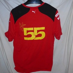 Puma X Scuderia Ferrari Collection SF Sainz T-Shirt Sz L Rosso