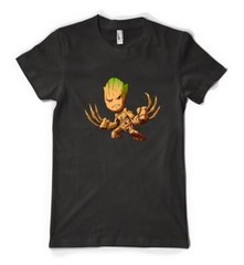 Groot Vs Wolverine Mashup Superhero Movie Personalised Unisex Adult T Shirt
