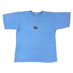 Vintage Perth Australia T-Shirt Big Logo Spell Out Short Sleeve Blue Mens XL