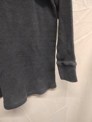GemRock Heavy Weight Men Size 2XL Black Long Sleeve Waffle Texture Thermal Shirt