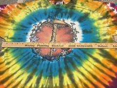 Vintage Mushroom Peace Sign Shirt XL Tie-Dye Single Stitch Psychedelic Pike USA