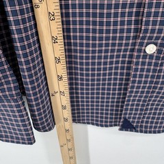UNTUCKit Salice Shirt Mens XL Navy Blue Slim Fit Button Down Long Sleeve Plaid