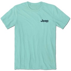Jeep Dog Paw Tee Mint Green Graphic T-Shirt Pet Lover Off-Road Shirt