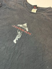 Vintage 90s Nike Jordan T-Shirt Made in USA Jumpman Graphic Tee Black XXL Rare!