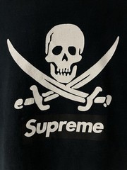 Supreme X Neighborhood 2007 Box Logo Pirate Skull Flag Rebel Without A Pause Leg