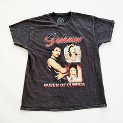 Selena Queen of Cumbia Acid Wash Graphic T-Shirt