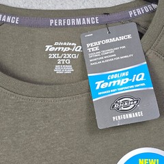 DICKIES Fast Dry SHIRT Mens 2XL XXL Green OUTDOORS Sweat Wicking Cooling NWT