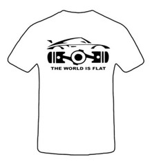 Boxer Motor, The Word is Flat, Series, T-Shirt Mens Shirt Gift Ideas, Cult