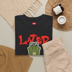 T-Shirt — ‘Later’ Cute Cartoon Alligator Graphic Tee