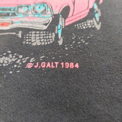 Vintage 1984 Big Al’s Burgers Drive In Classic Car T Shirt Large Black J. Galt