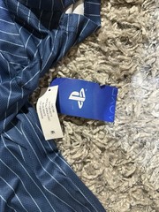 PlayStation Katakana Kanji Baseball Jersey Official License Navy Pinstripe L NWT