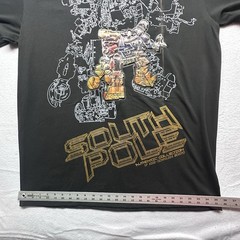 Y2K Southpole Robot Graphic T Shirt Mens XL Black Techwear Cyber Streetwear Mech