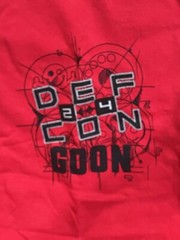 DEFCON 24 New Goon / Press T-shirt, 2XL-VERY Hard To Find-Las Vegas Hacker-NEW
