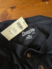 New Duluth Trading Co. Mens 2XL Long Tail Performance Black Long Sleeve Tee