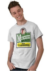 Munchies Its 420 Somewhere Stoner Marijuana Womens or Mens Crewneck T Shirt Tee