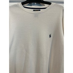 Polo Ralph Lauren Mens 2XLT White Waffle Knit Thermal Long Sleeve Shirt Tall