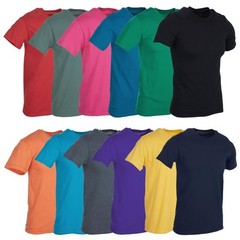 12 Pack Plus Size Men’s Cotton T-Shirt Bulk Big & Tall Short Sleeve Lightweig…