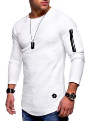 Zonbailon men’s t-shirt solid color crew neck moisture wicking quick dry t-shirt
